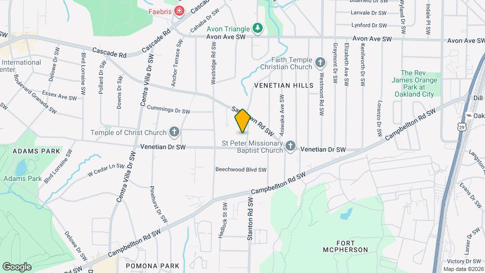 Room in House on Moray St SW Mapa y Detalles de la Ubicación