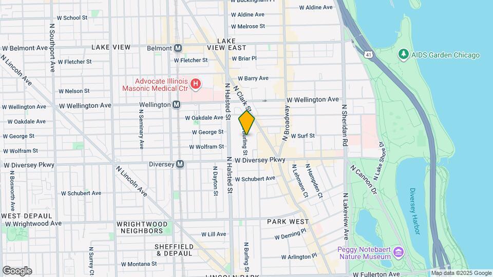 2832 N Burling St Map and Location Details
