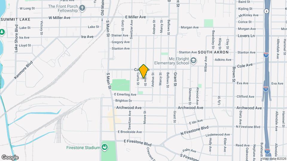 1368 Moore St Map and Location Details