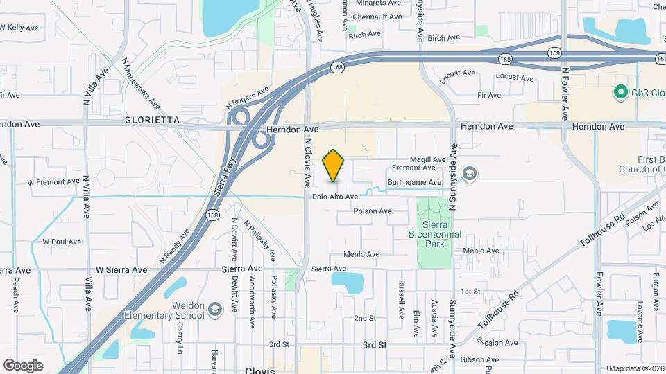 832 Burlingame Ave Map and Location Details