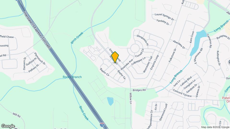 3404 Baylor Cir Map and Location Details