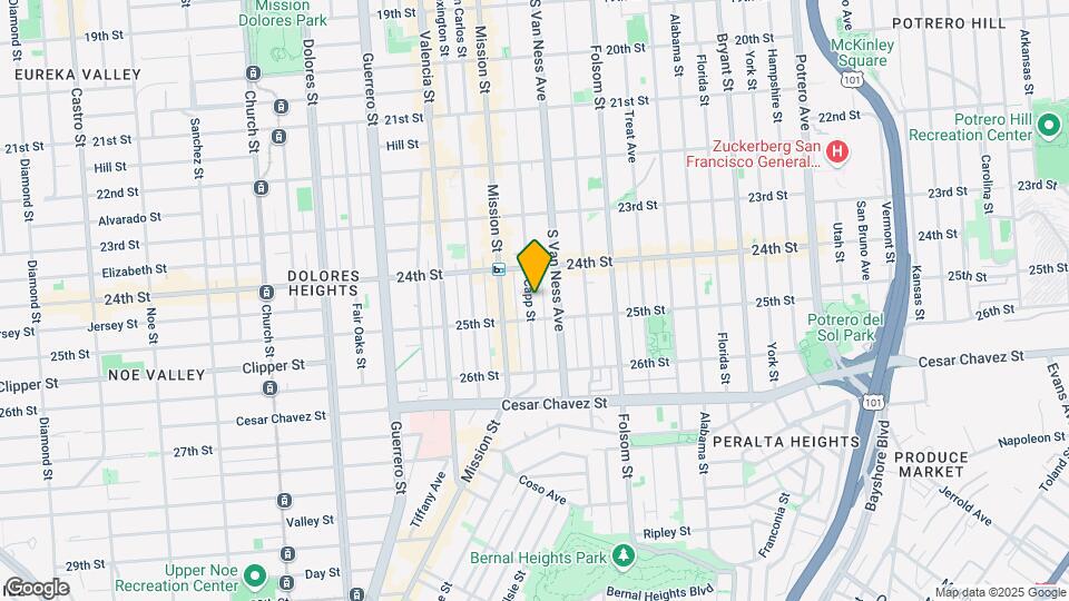 959 Capp St Map and Location Details