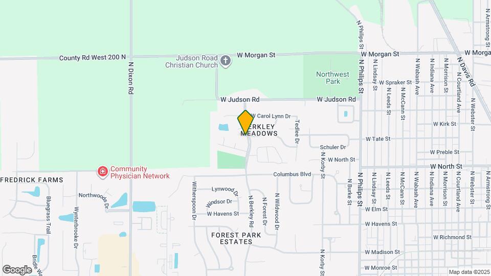 1315 N Berkley Rd Map and Location Details