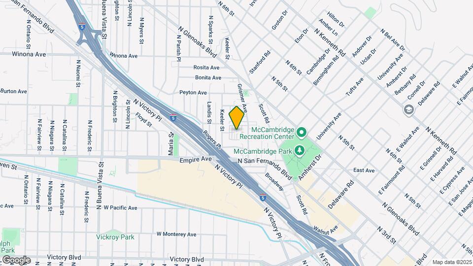 1711 Grismer Ave Map and Location Details