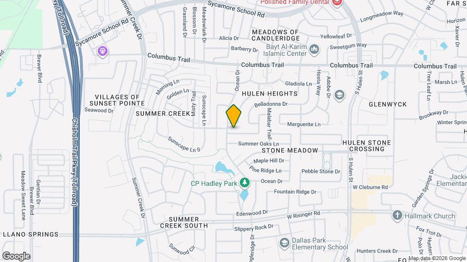 4976 Sunset Ridge Dr Map and Location Details