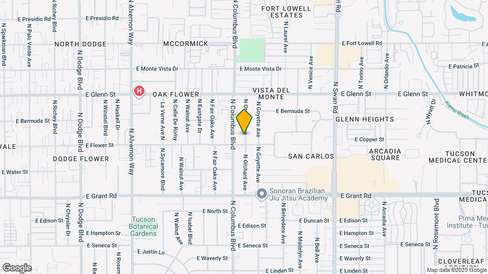 2603 N Orchard Ave Map and Location Details
