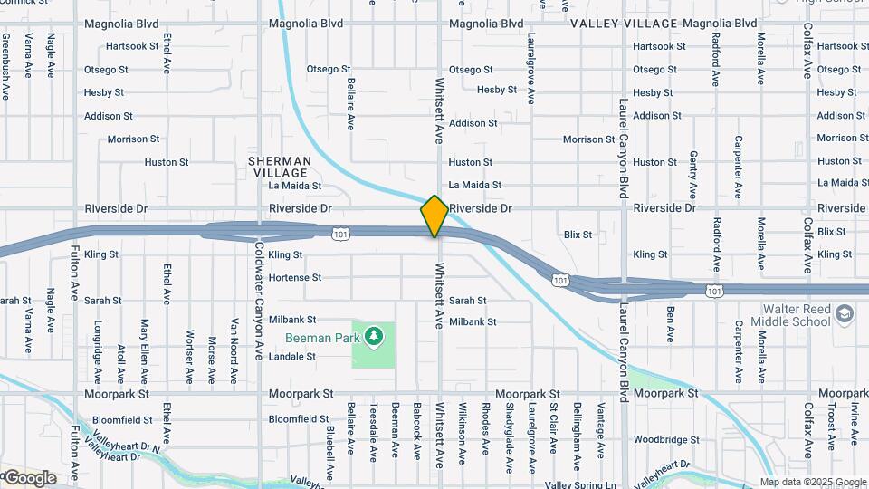 4705 Whitsett Ave Map and Location Details