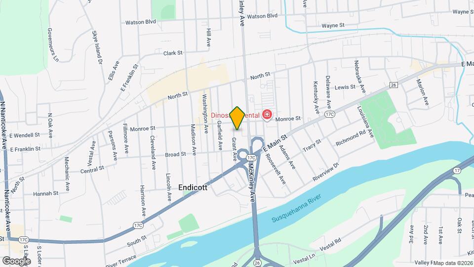 107 Grant Ave Map and Location Details