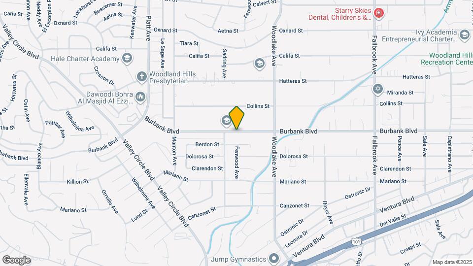23354 Burbank Blvd Map and Location Details