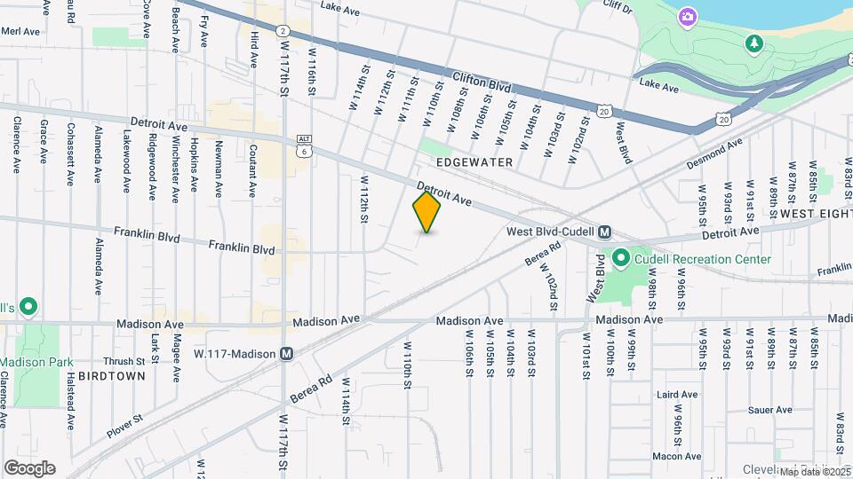 1459 W 107th St Map and Location Details