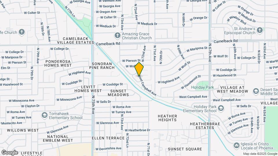 7161 West Campbell Ave Map and Location Details