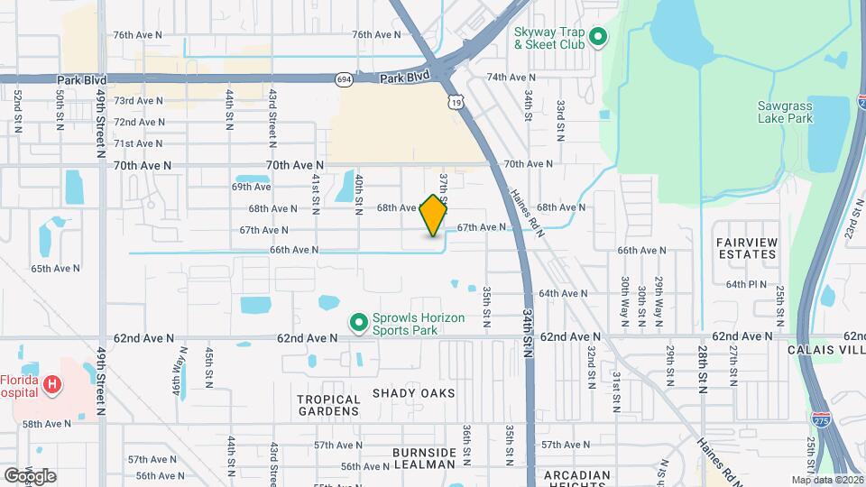 3715 66th Ave N, Unit B Mapa y Detalles de la Ubicación