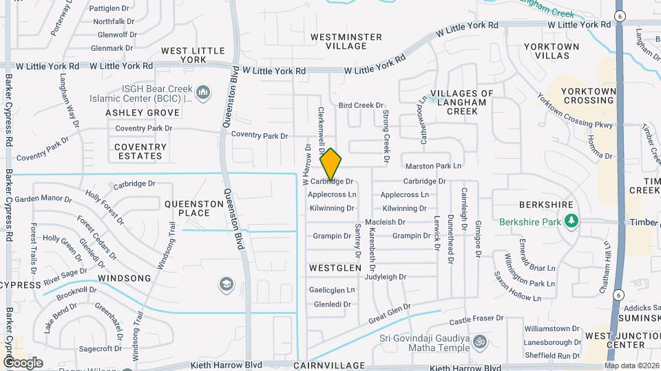 17051 Carbridge Dr Map and Location Details