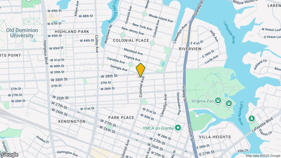 3701 Colonial Ave Map and Location Details