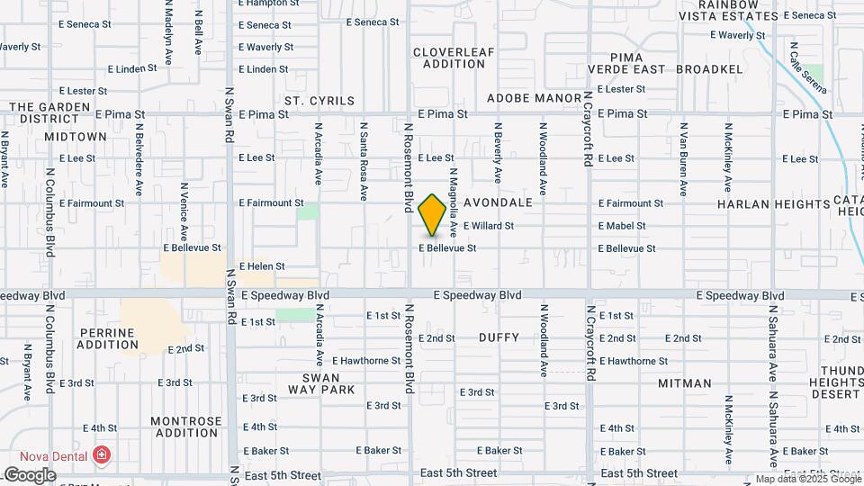 1201 N Sherry Ave Map and Location Details