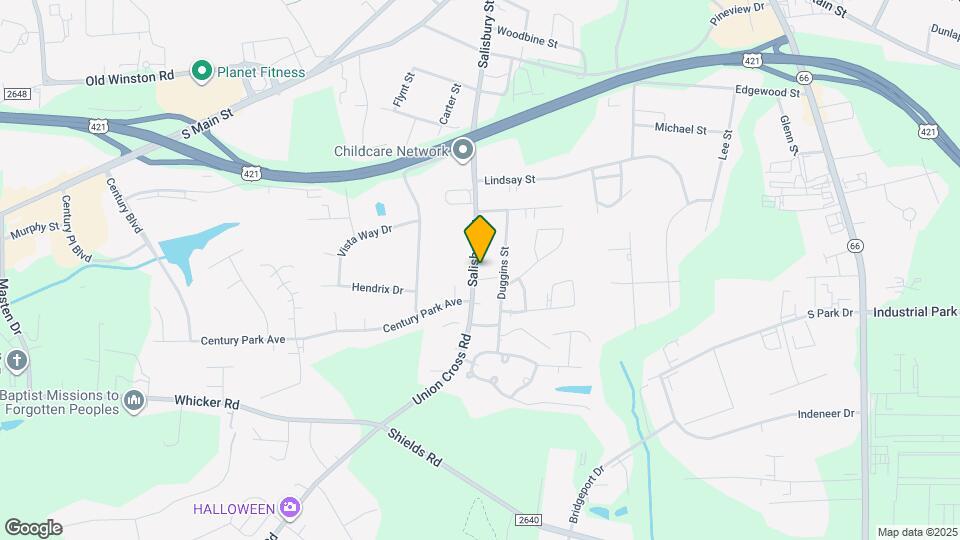 1031 Salisbury St Map and Location Details