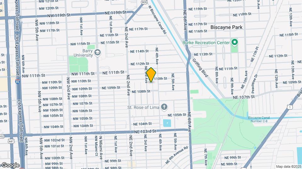 10846 NE 3rd Ct Map and Location Details