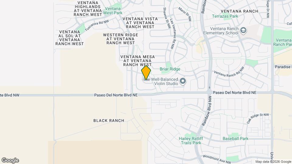 7823 Chaco Mesa Loop NW Map and Location Details