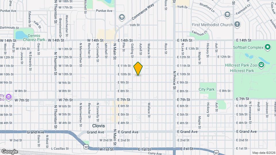 916 Axtell St Map and Location Details