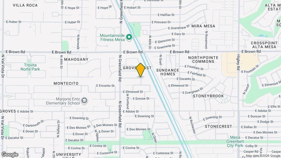 1314 N Parkcrest Map and Location Details