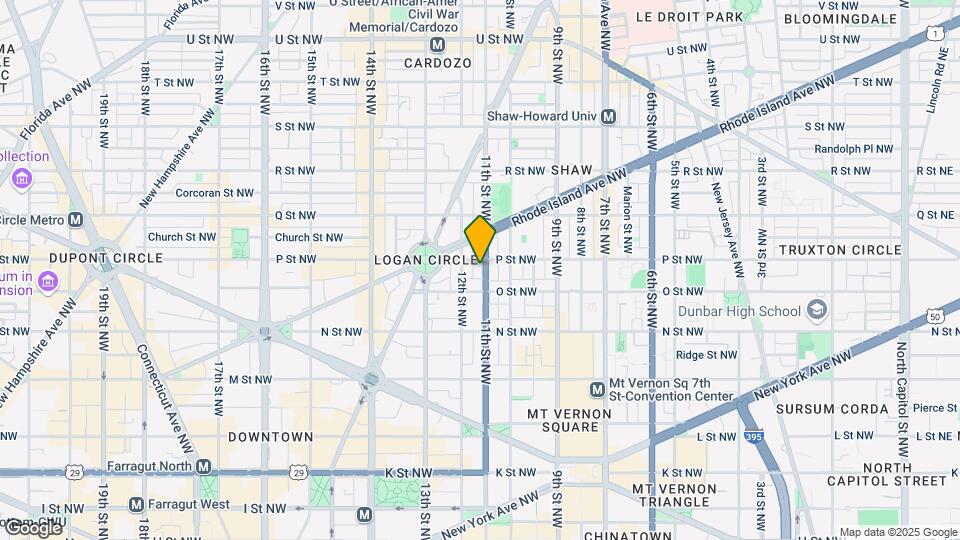 1420 11th St NW Map and Location Details