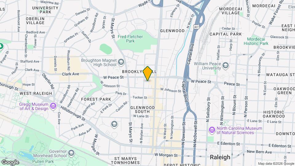 616 N Boylan Ave, Unit 520 Mapa y Detalles de la Ubicación