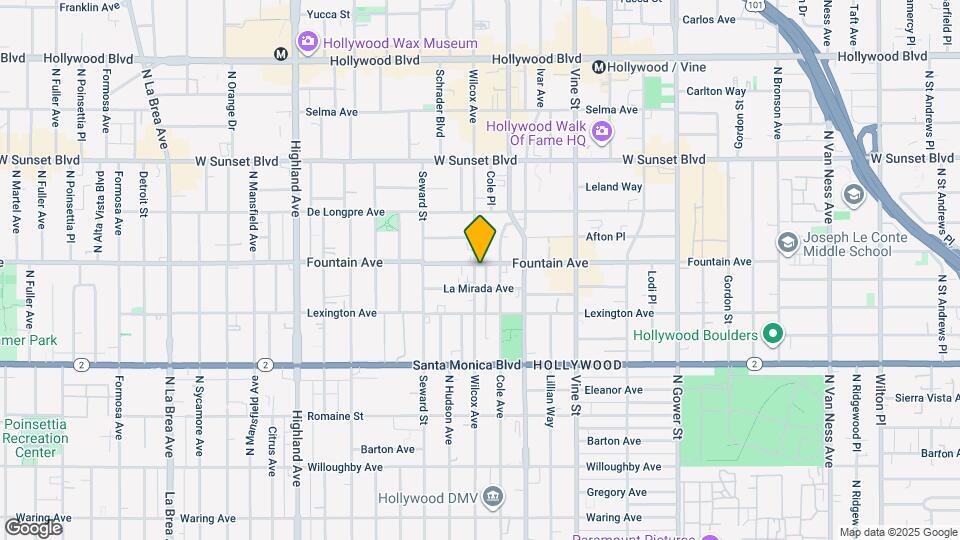 1270 Wilcox Ave Map and Location Details