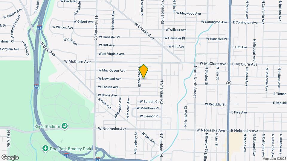 818 W Nowland Ave Map and Location Details
