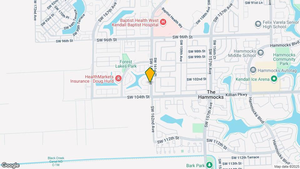 10237 SW 162nd Ct Map and Location Details