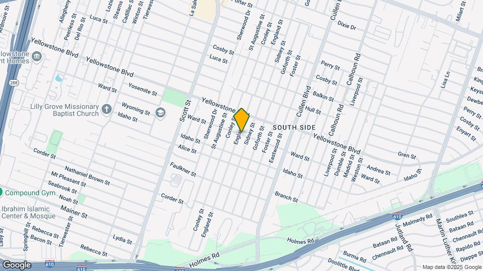 4114 Ward St Map and Location Details