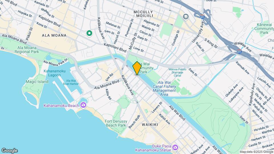 Ala Wai King Apartments Map and Location Details
