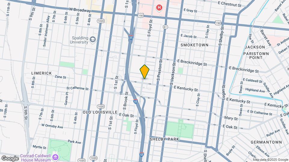 305 E Kentucky St Map and Location Details