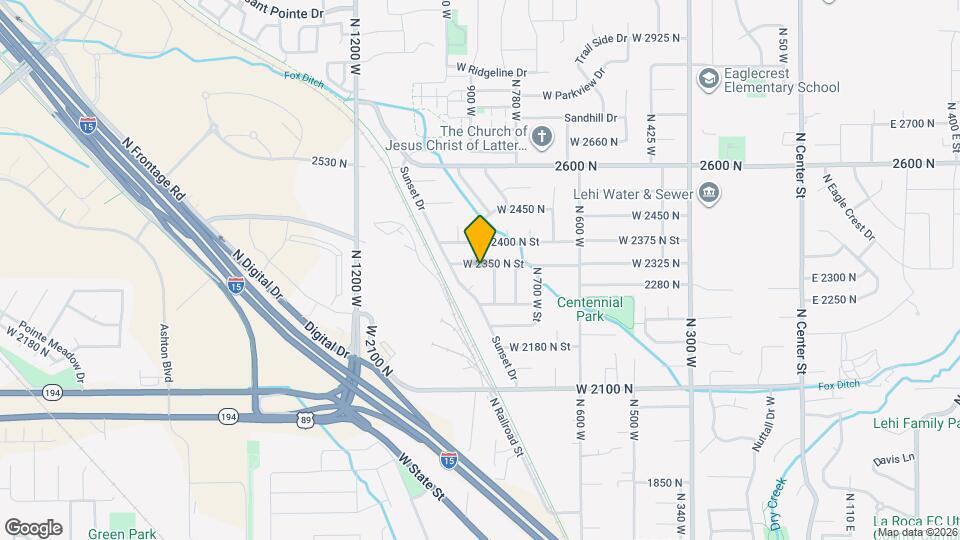 839 W 2350 N Map and Location Details