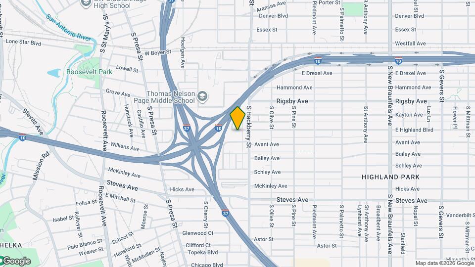 430 East Highland Boulevard Mapa y Detalles de la Ubicación