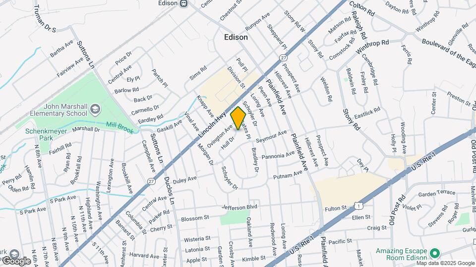 25 Hull Dr Map and Location Details