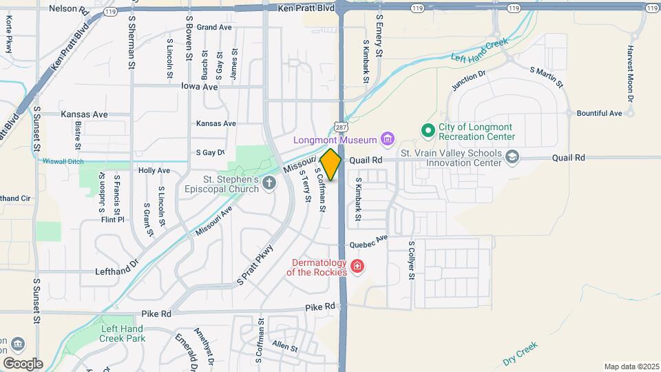 1244 S Coffman St Map and Location Details