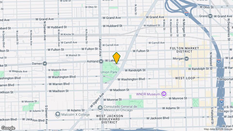 1451 W Randolph St, Unit 617 Map and Location Details
