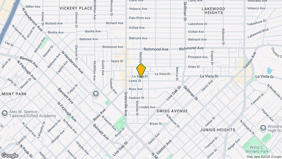 5709 Lewis St Map and Location Details