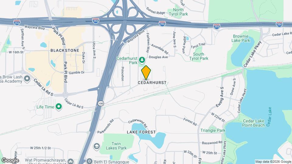 4618 Cedar Lk Rd S Map and Location Details