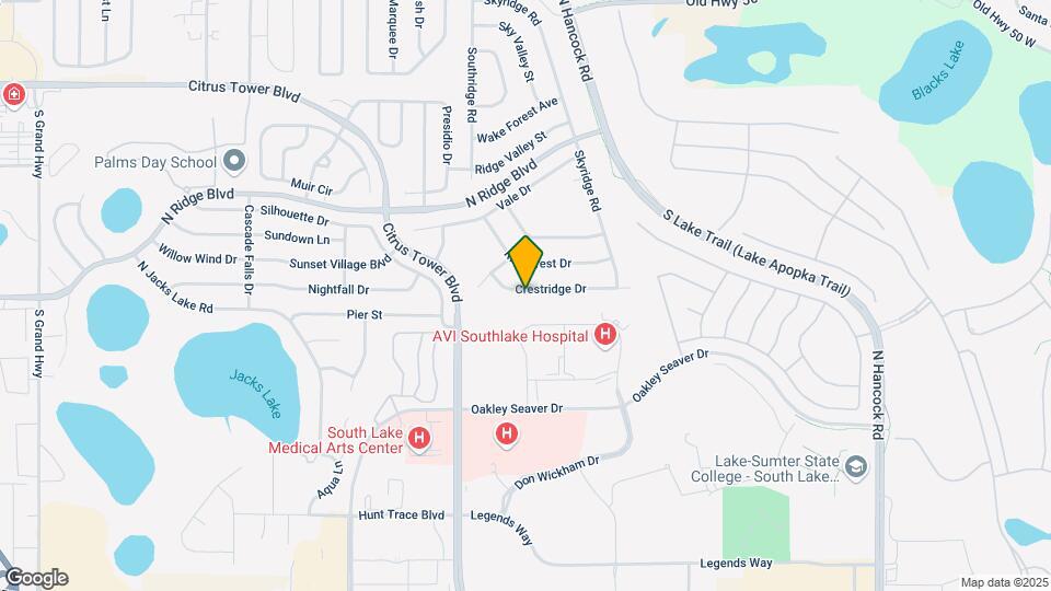 1915 Crestridge Dr Map and Location Details