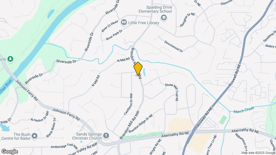 6910 Brandon Mill Rd NW Map and Location Details