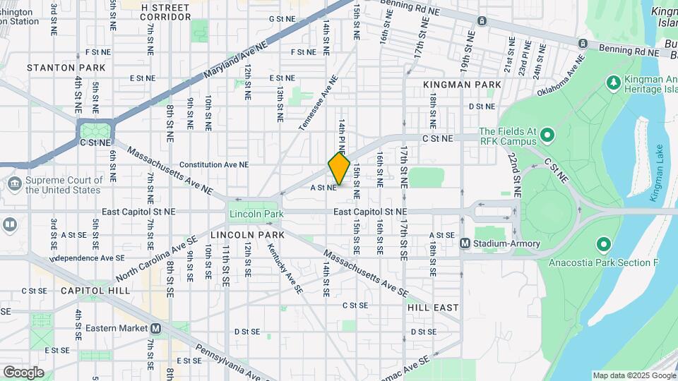 1433 A St NE Map and Location Details