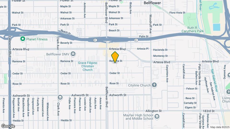 9840 Ramona St Map and Location Details