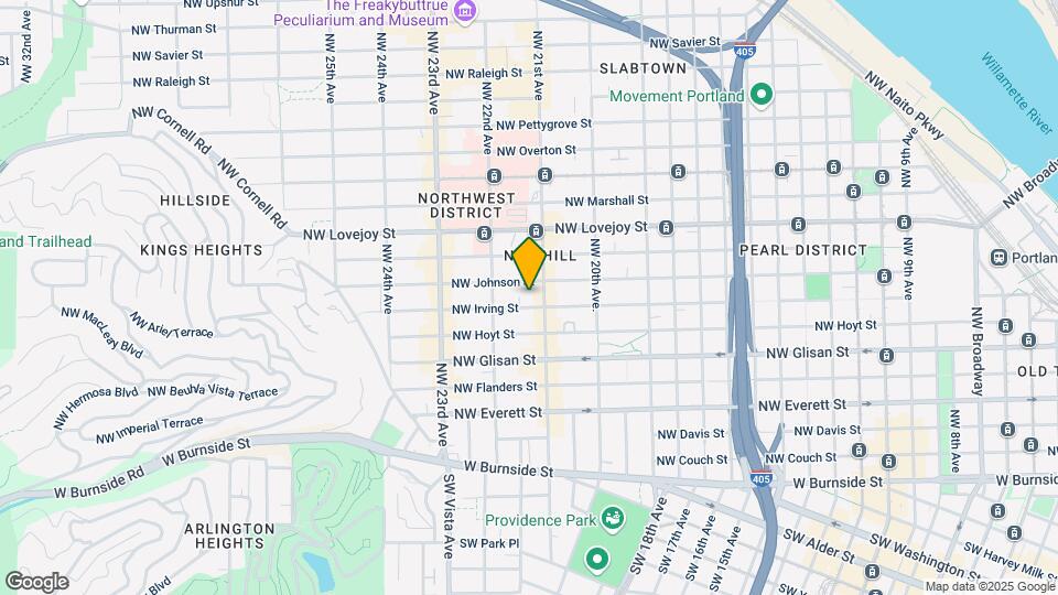 2127 NW Irving St Map and Location Details