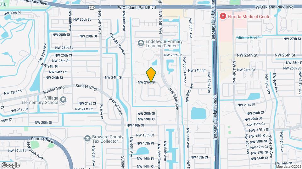 5832 NW 23rd St Map and Location Details