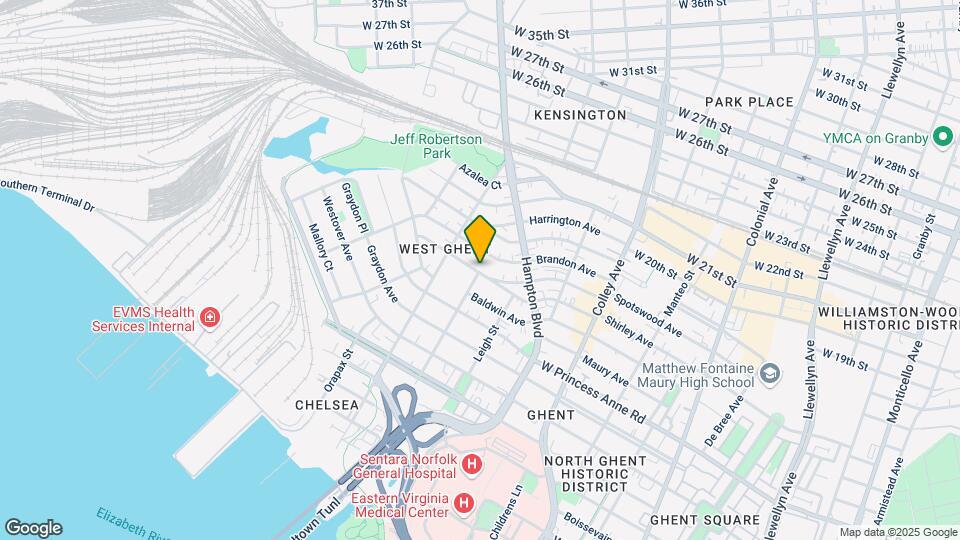 1040 Spotswood Ave Map and Location Details