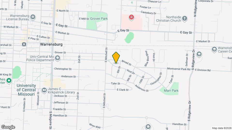 713 Vest Dr Map and Location Details