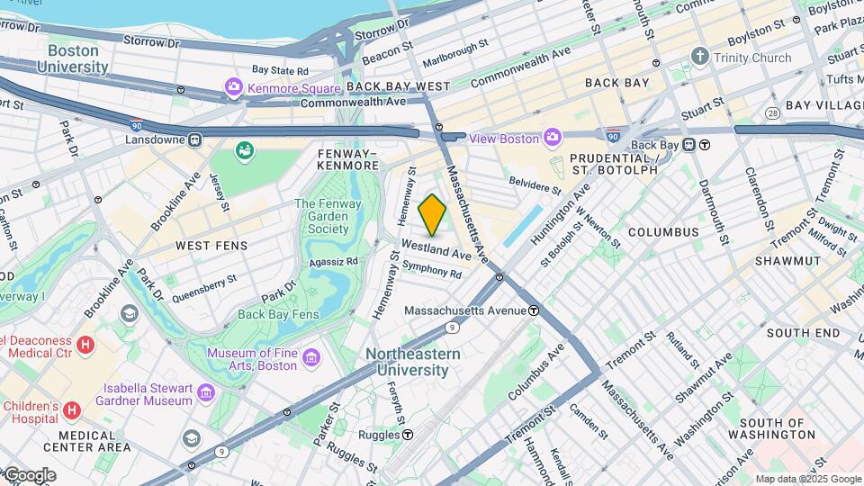 59 Westland Ave, Unit 4 Map and Location Details