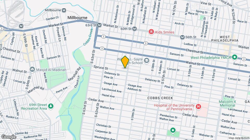 6005 Spruce St Mapa y Detalles de la Ubicación