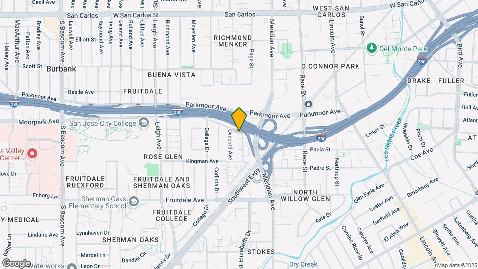 1561 Moorpark Ave Map and Location Details
